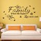 Wall Stickers, Home Decorations for Living Room, Family 'Where Life Begins & Love Never Ends', Multicolor Letter Wall Decor, Vinyl, Custom Style, Matte Finish